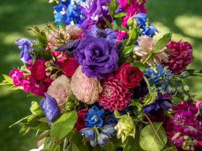 Jewel Toned Wedding Flowers