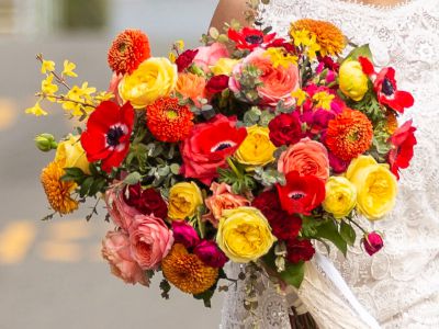 Colorful Bridal Bridal Bouquet