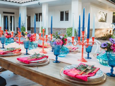 Colorful Table Arrangement