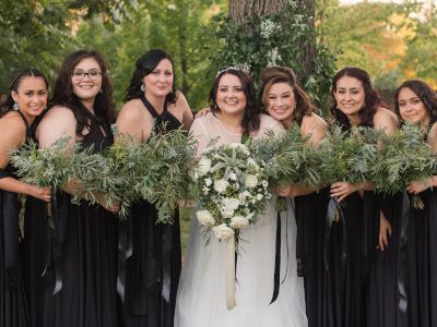 Star Wars Bridesmaids Bouquets and Greenery