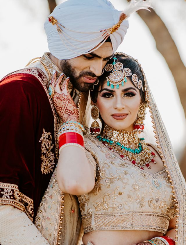 Indian wedding couple